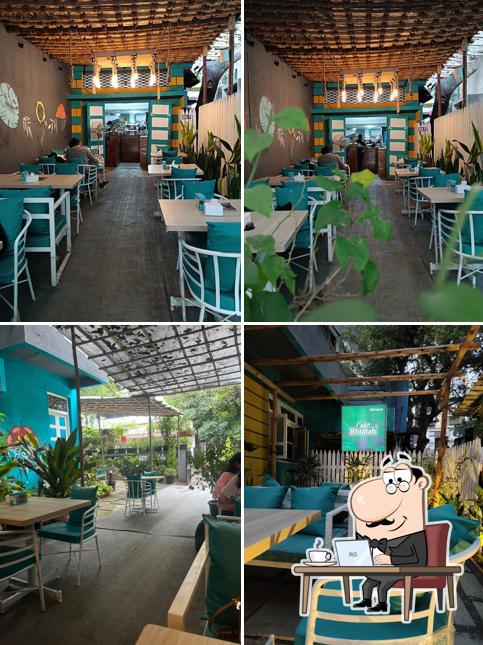 The interior of Cafe Bhratah