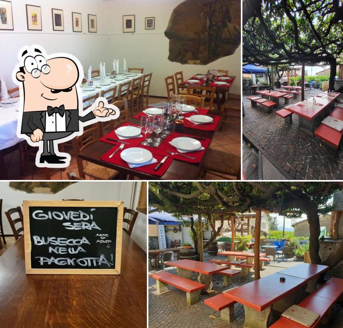 Gli interni di Osteria Unione Da Davide