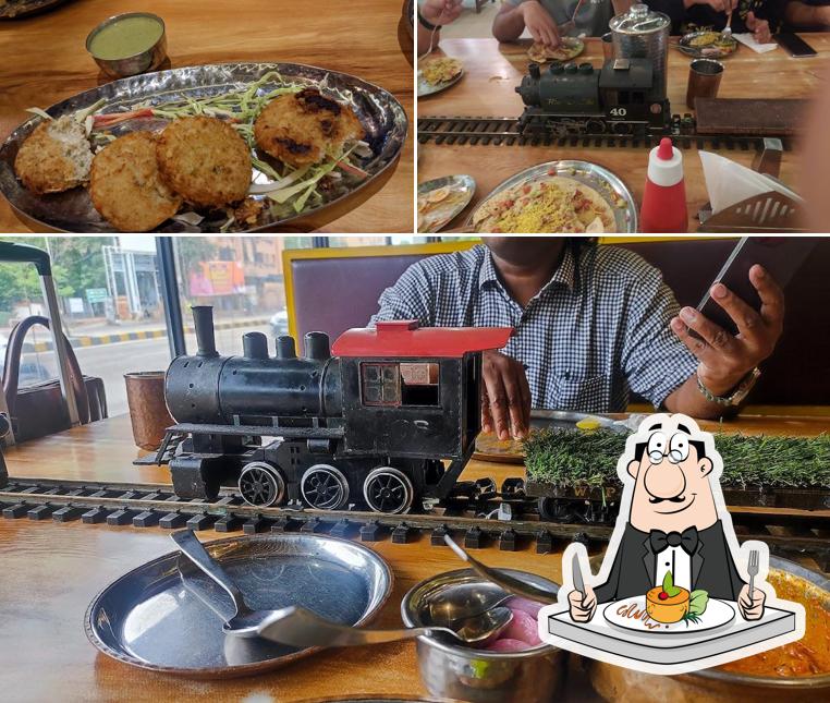 Food at Vegetrainian - The Train Restaurant