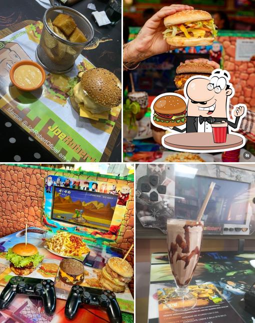 Experimente um hambúrguer no Joe Robert Pixel