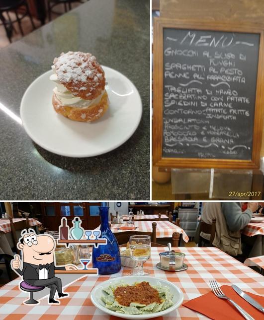 Questa è la immagine che raffigura la interni e lavagna di Bar Trattoria Castigiun