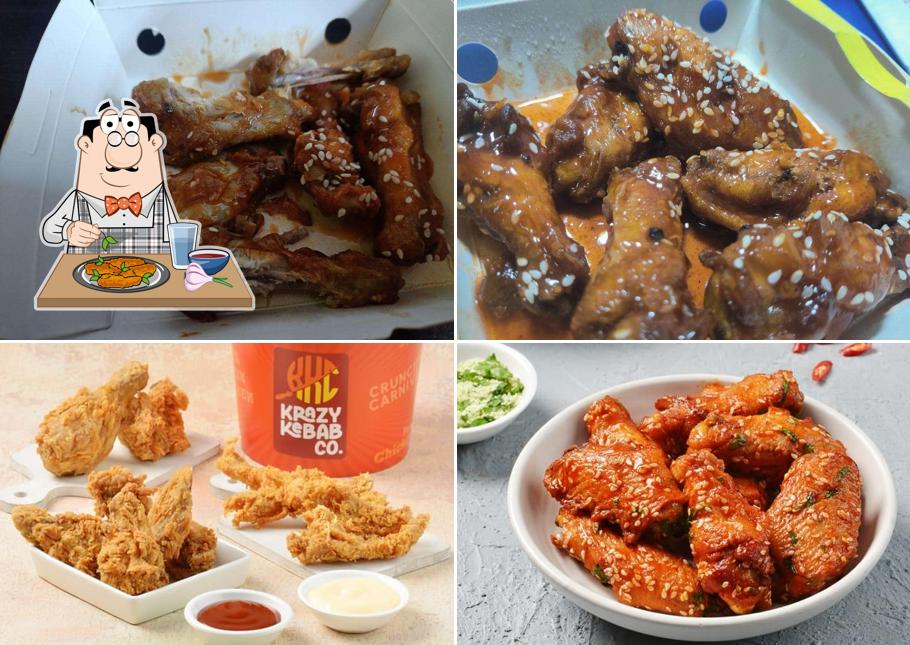 Chicken wings at Krazy Kebab Co. - Fried Chicken, Burgers & Meals