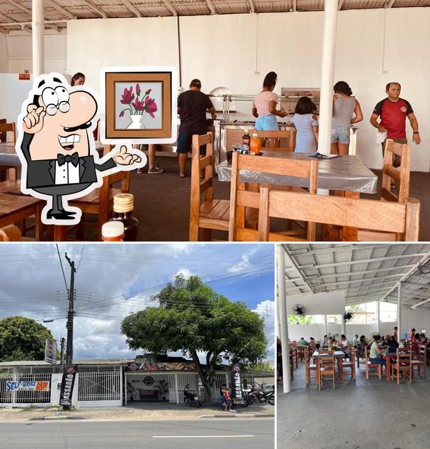 Dê uma olhada a foto apresentando interior e exterior no Churrasco Garage 2