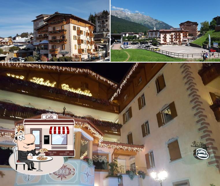 La parte esterna è una caratteristica importante di Hotel - Bar - Ristorante Cristallo Andalo