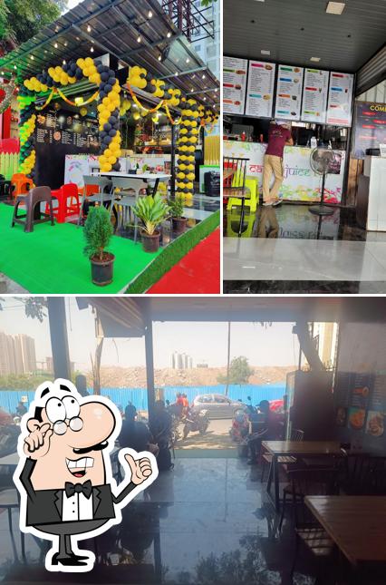 The interior of 24k Cafe & Juice Bar - Best cafe in undri