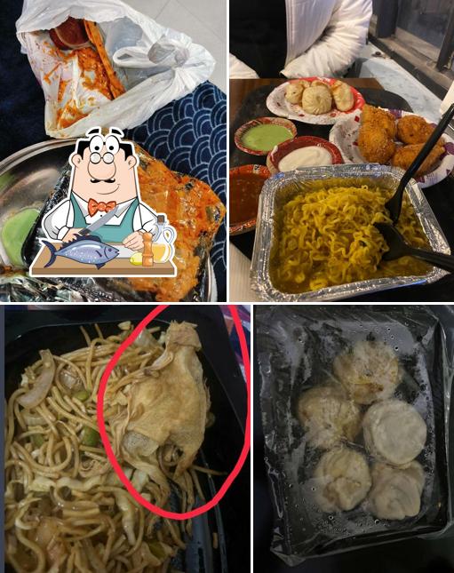 Grilled salmon at ANDY MOMOS