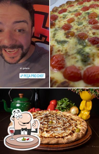 A ilustração do Pizzaria Chef do Pedaço - Delivery’s comida e interior