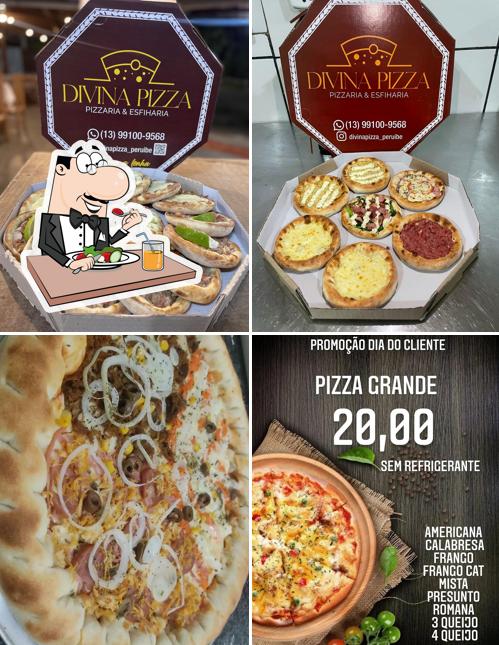 Comida em Divina pizza