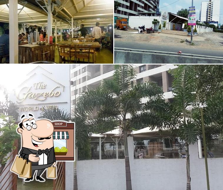 The restaurant's exterior and interior