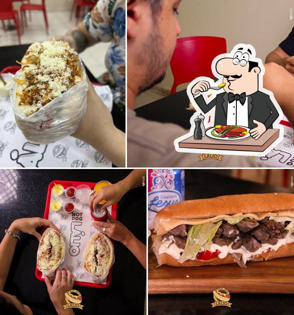 Comida em Hot Dog do Lálio