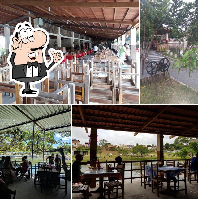 O interior do Pesque e Pague Quintal de Casa