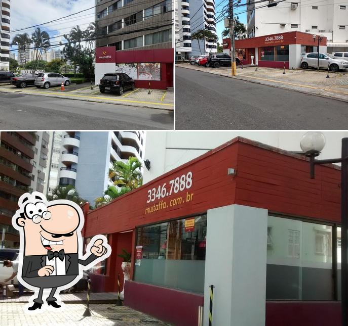 O exterior do Restaurante Mustaffá