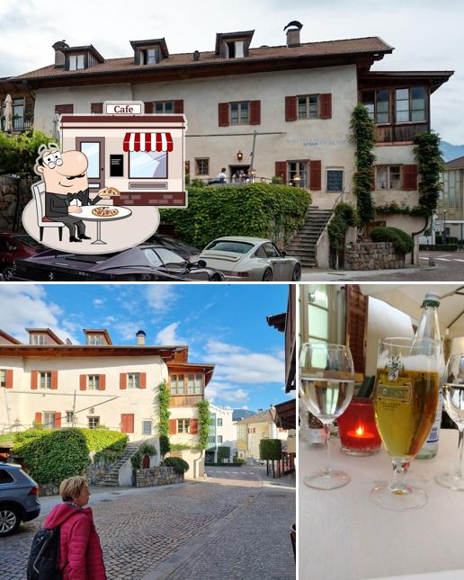 Tra le diverse cose da Zur Blauen Traube si possono trovare la esterno e birra