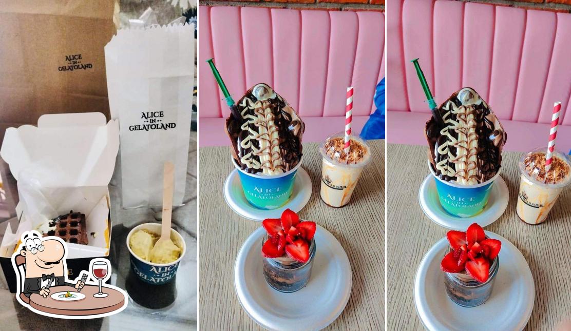 Food at Alice In Gelatoland, Shahi Durbar