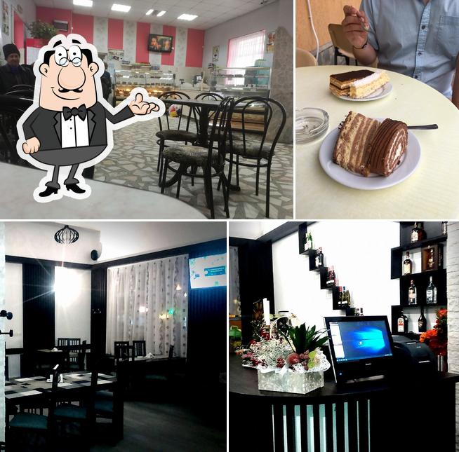 L'intérieur de Cofetăria Rusalca