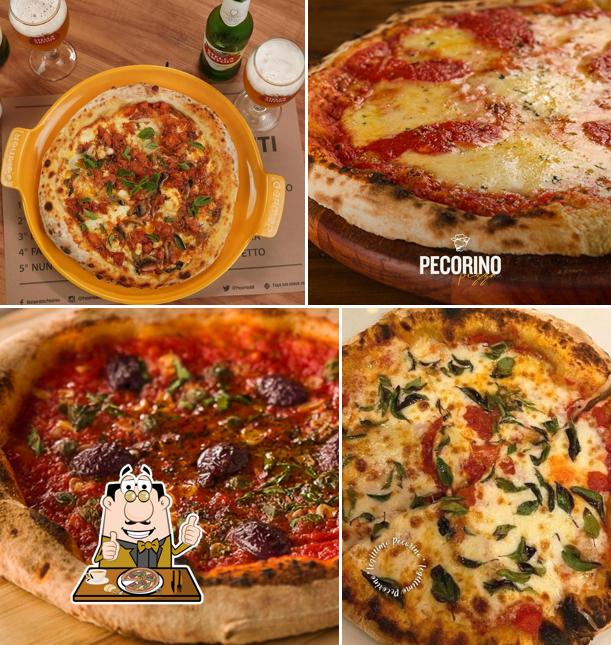 Peça diversos variedades de pizza