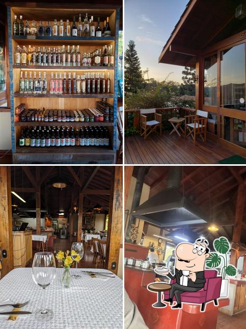 O interior do Restaurante Sauá