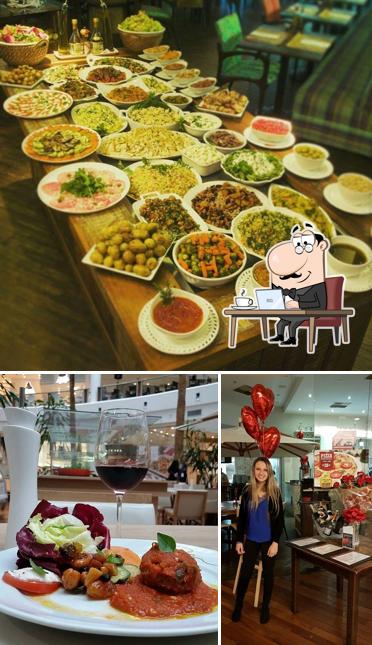 O interior do Mediterrâneo Grill