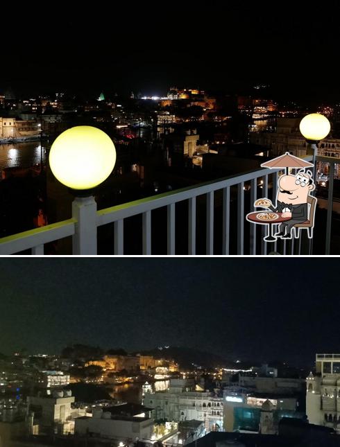 Check out how UPRI MANZIL ROOFTOP RESTAURANT looks outside