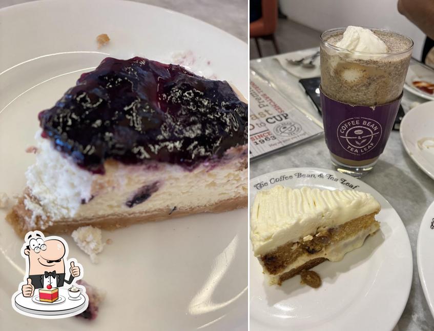The Coffee Bean & Tea Leaf serves a selection of desserts
