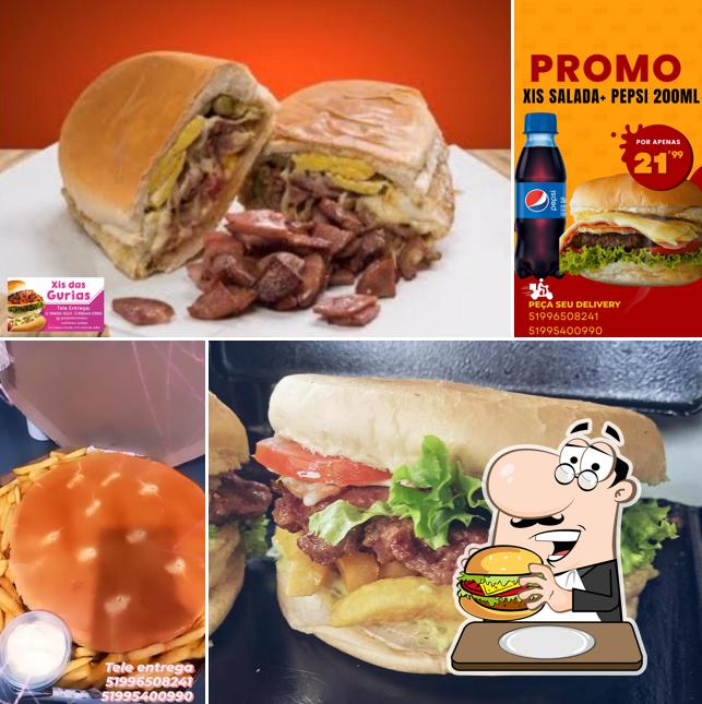 Hambúrguer em Xis das gurias ev