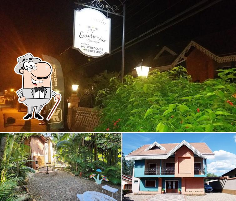 Você pode espairecer no exterior Pousada Edelweiss Pomerode