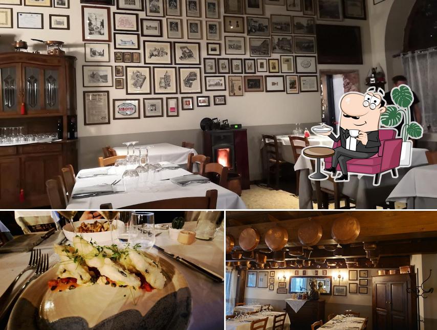 La immagine della interni e cibo di Osteria della Darsena