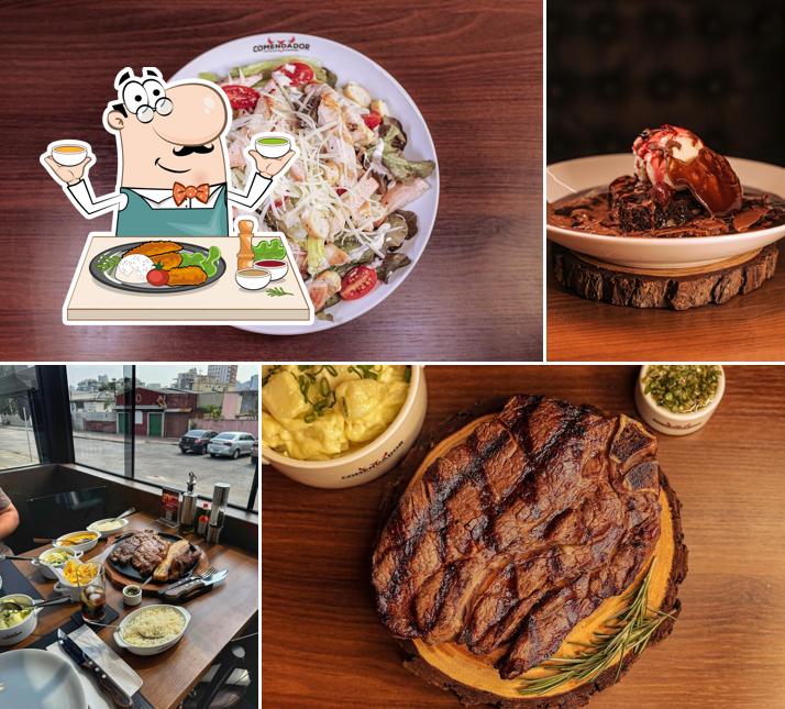 Platos en Comendador Steakhouse Água Verde