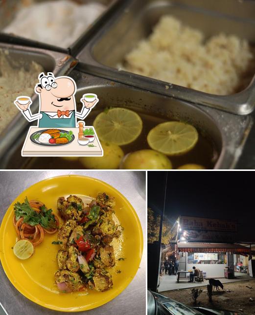 This is the photo displaying food and exterior at BABA KEBAB’S