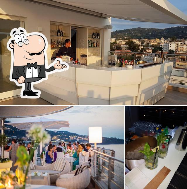 La immagine di interni e alcol da Vista Sky Bar