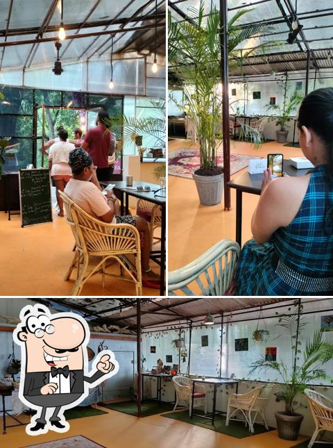 Take a seat at one of the tables at Bistro Bohemiaa