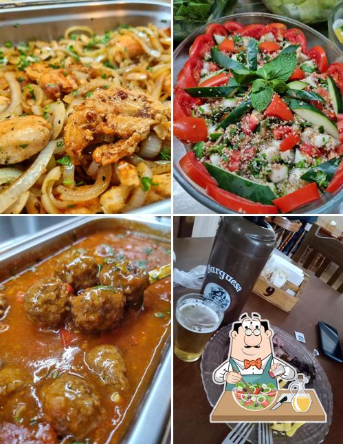 Salada grega em Restaurante e Pizzaria Falcone I