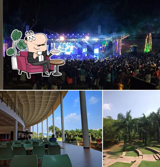 The interior of Arena Food Court