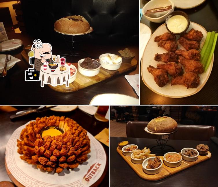 Asas de frango em Restaurante Outback Steakhouse