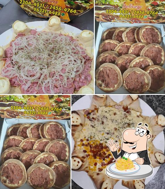 Espaguete carbonara em Pizzaria Alabesi