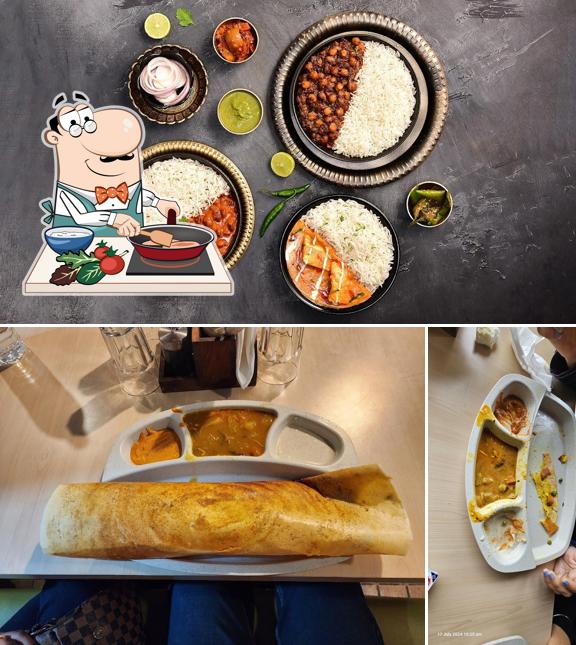 Chicken curry at Nathus (Pure Vegetarian Restaurant)