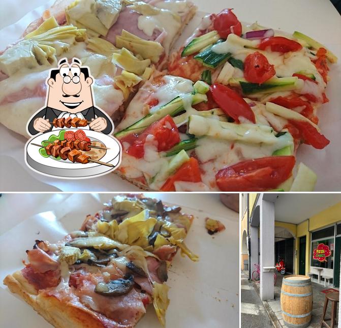 Pizza Comics si caratterizza per la cibo e esterno