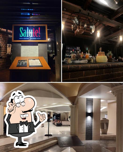 The interior of Salute