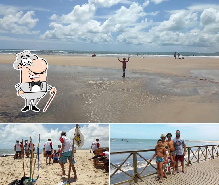 Você pode espairecer no na área externa do Quiosque Da Estrela Pitangui N° 11