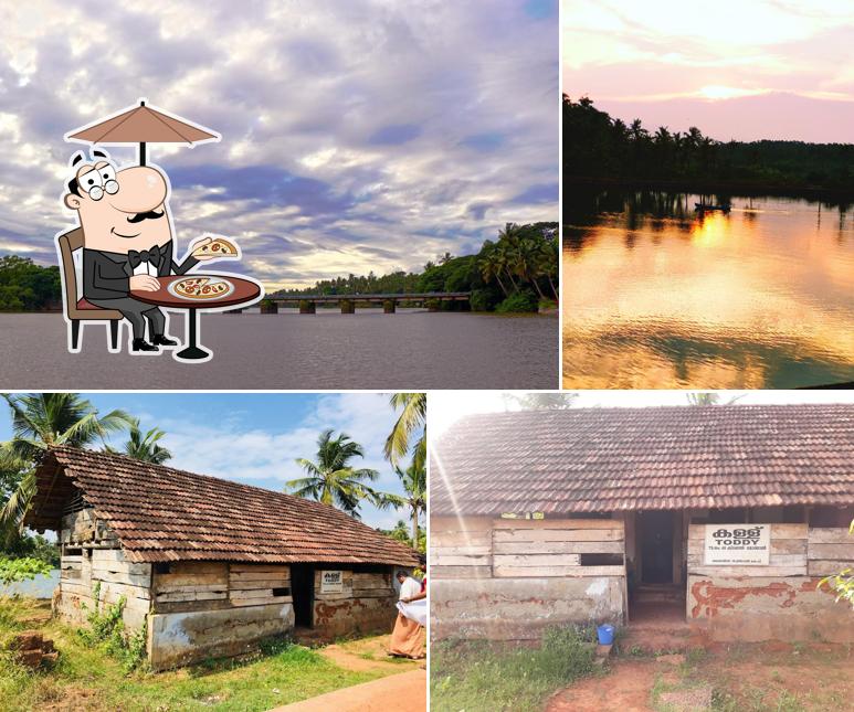 Check out how Monthal toddy shop മോന്താൽ കള്ള് ഷോപ് looks outside
