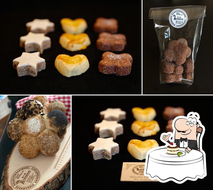 Holzofenbäckerei Bio Andreas AG, Schneidergasse offre un'ampia gamma di dessert