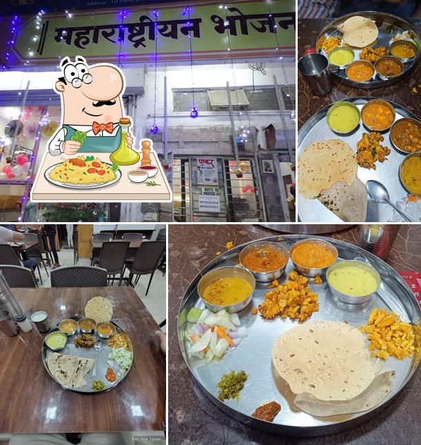 Meals at Maharashtrian Bhojanalay