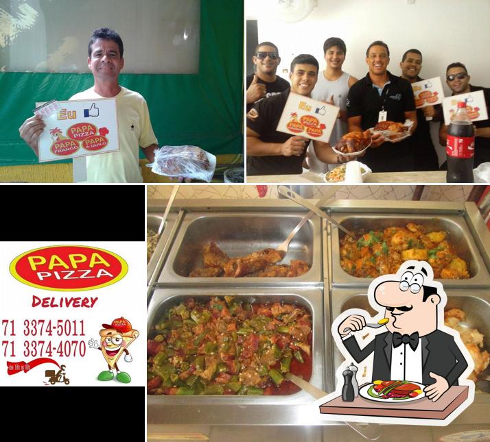 Platos en Papa Pizza