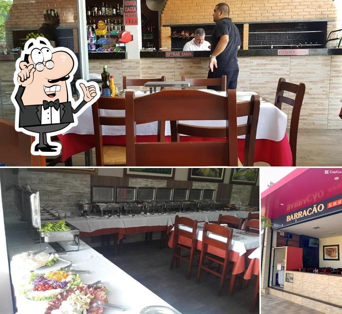 O interior do Churrascaria Barracão