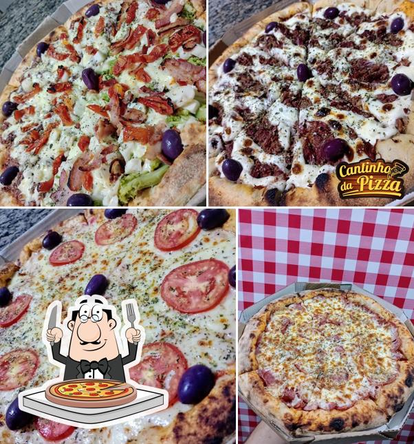 No Cantinho da Pizza Caraguá, você pode degustar pizza