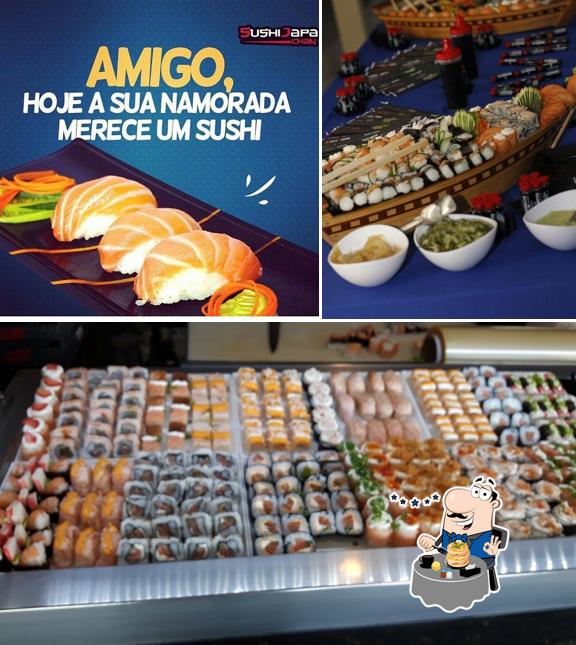 Platos en Sushi Japa Chan Cabral