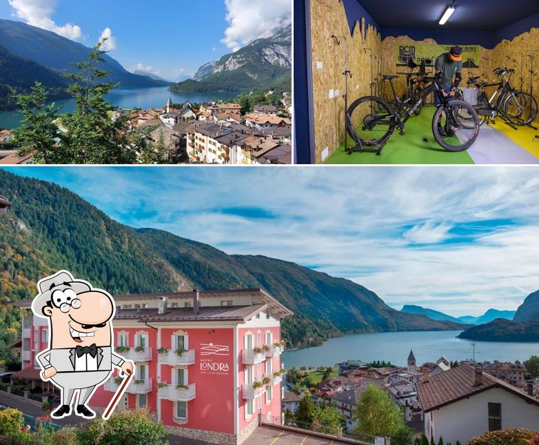 Gli esterni costituiscono una caratteristica importante di Hotel Londra Slow Living Molveno