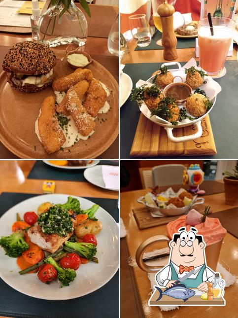 Salmão grelhado em NOSSA Cozinha e Bar