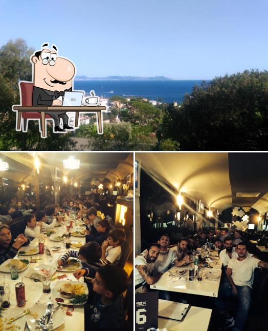 Tra le varie cose da Six Pub & Grill si possono trovare la interni e esterno