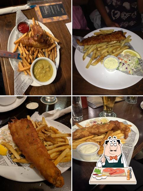 Poisson frites à St James's Gate Irish Pub